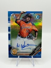 2019 Bowman Chrome - Prospects Melvin Adon Blue Auto /150 Giants