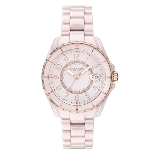 Orologio Coach Preston modello 14503463 ceramica rosa donna - Giappone - Foto 1 di 8