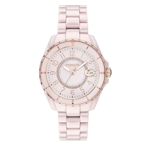 Orologio Coach Preston modello 14503463 ceramica rosa donna Giappone