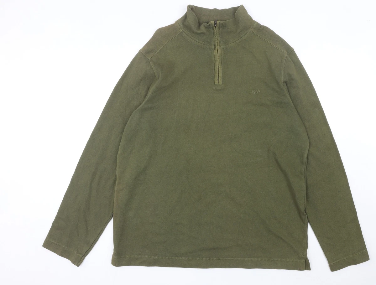 Sweat zippé à capuche - Kaki - - 15.00