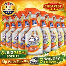 Image of Mr Muscle Platinum Antibacterial Kitchen Cleaning Spray Citrus 8× 750ml (Cheap)