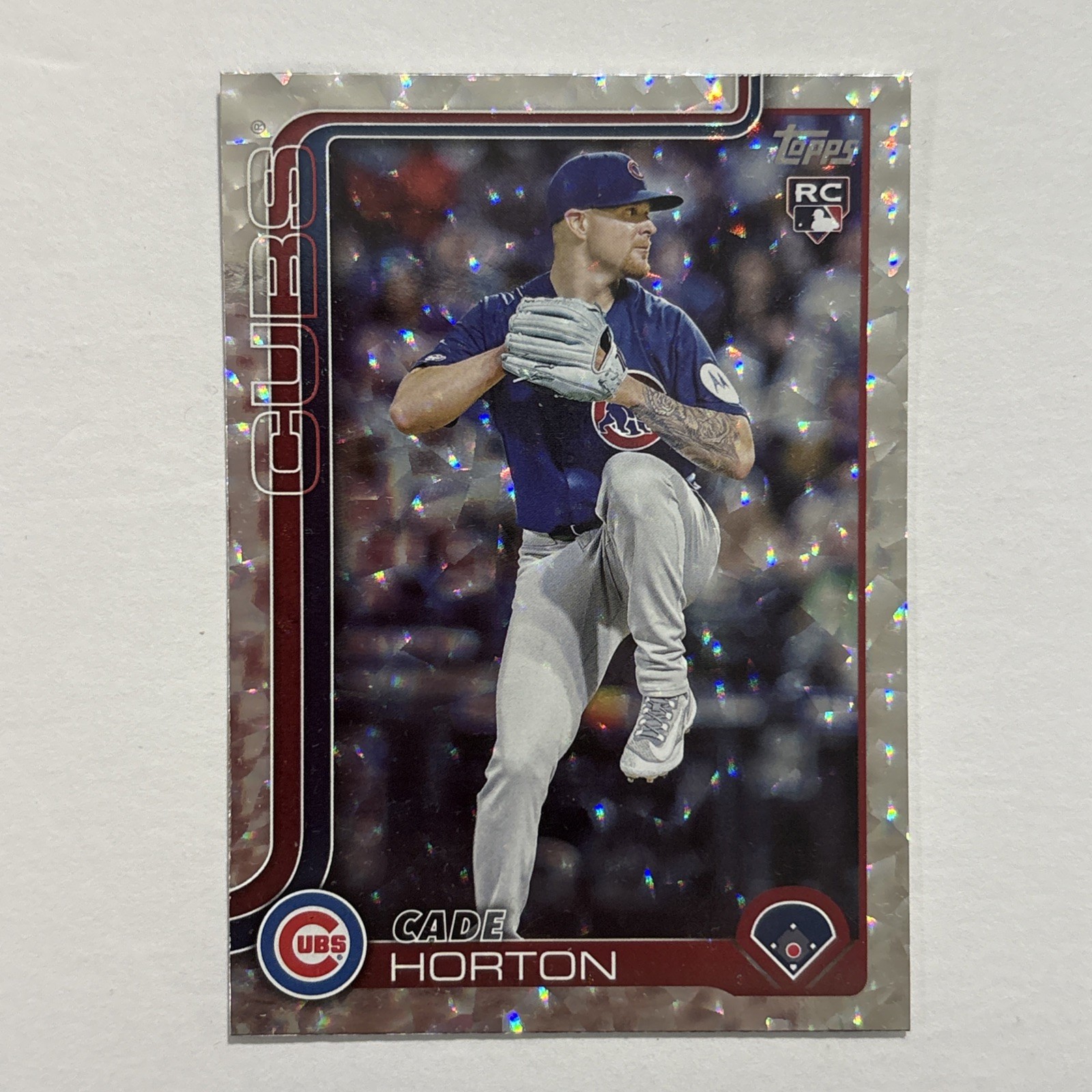 2025 Topps Update Silver Crackle Foilboard #US140 Cade Horton RC Rookie Cubs