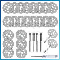 24 StüCk Diamant Trennscheiben 22Mm FüR Dremel Rotationswerkzeug ZubehöR