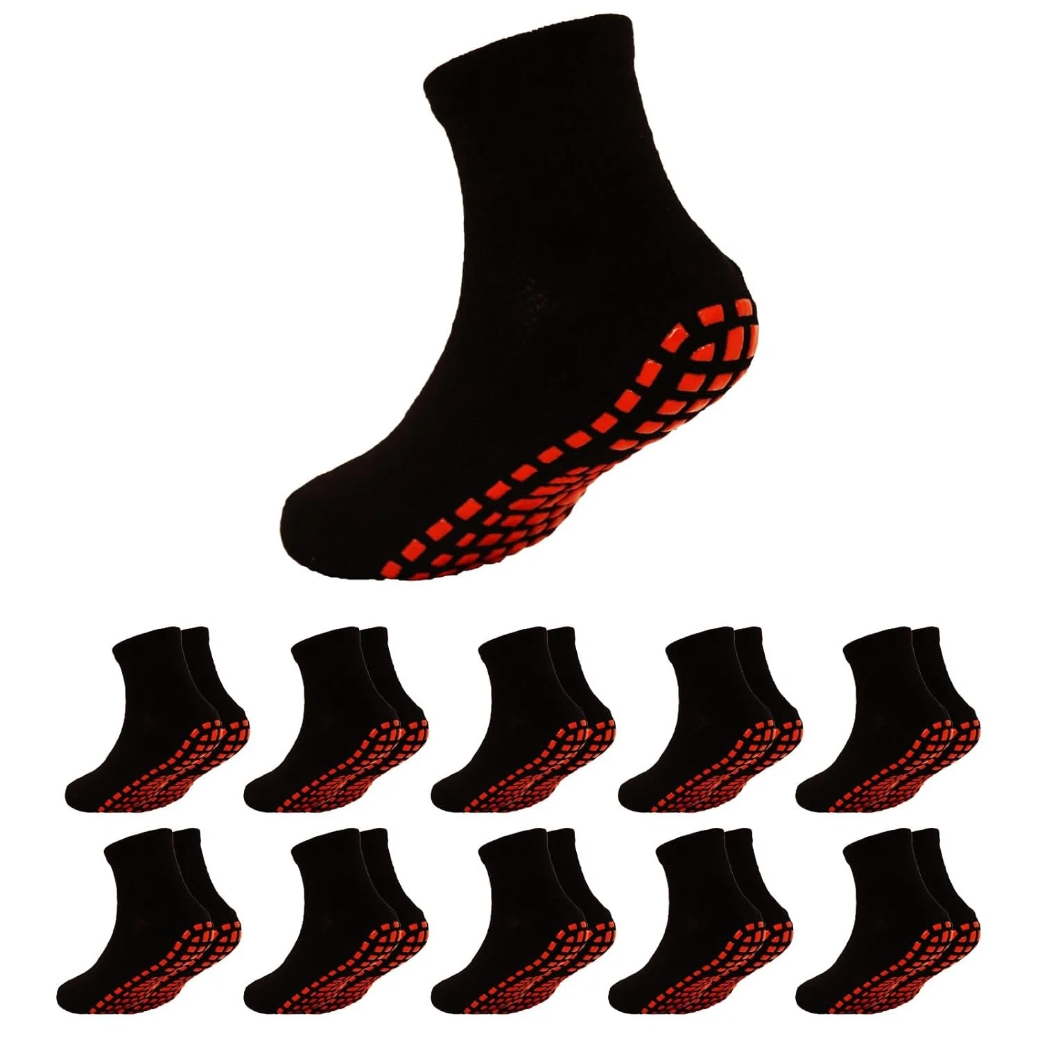 Kids Non Slip Trampoline Socks Bulk 10 Pack Toddler Grip Socks for Boys Girls
Opens in a new window