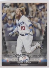 2018 Topps Salute Series 2 Walk-Offs Black 268/299 Justin Turner #S-100 11w4