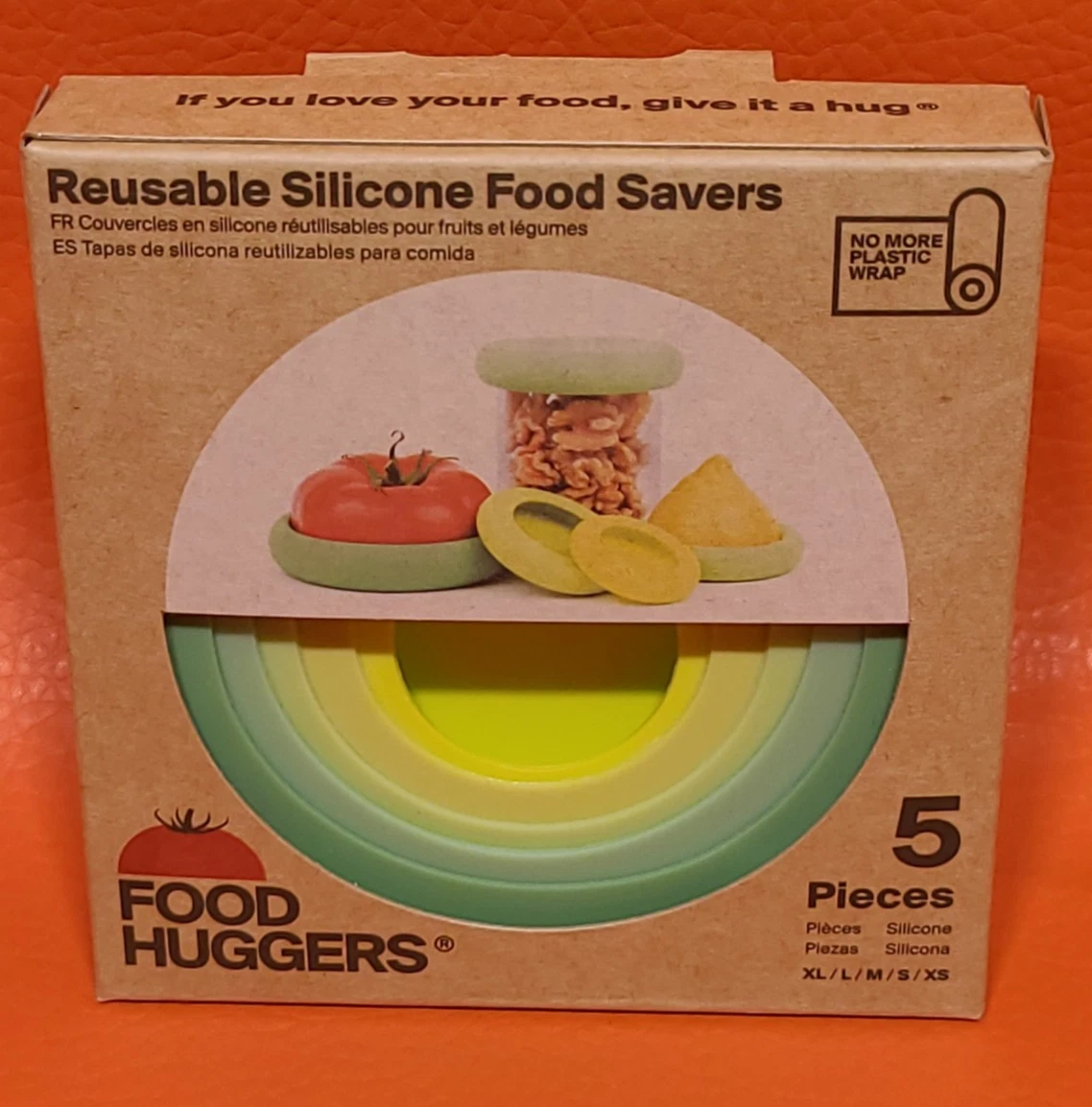 Food Huggers Silicone Produce Savers 5 Piece Set - Thumbnail 4