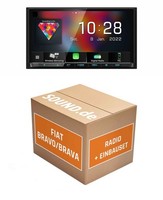 Autoradio Kenwood DMX8021DABS FüR Fiat Bravo 198 + Lenkradfernbedienung Schwarz