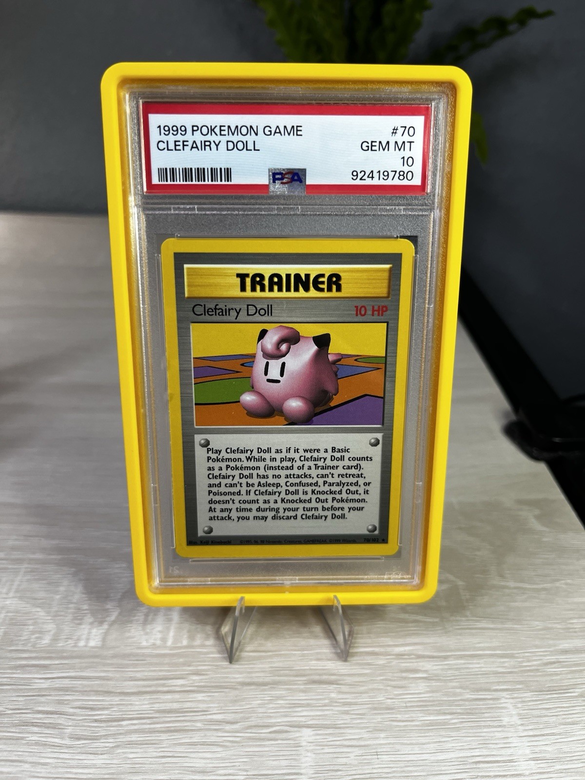 1999 Pokemon Clefairy Doll #70 Base Set Unlimited PSA 10 Gem Mint 💎