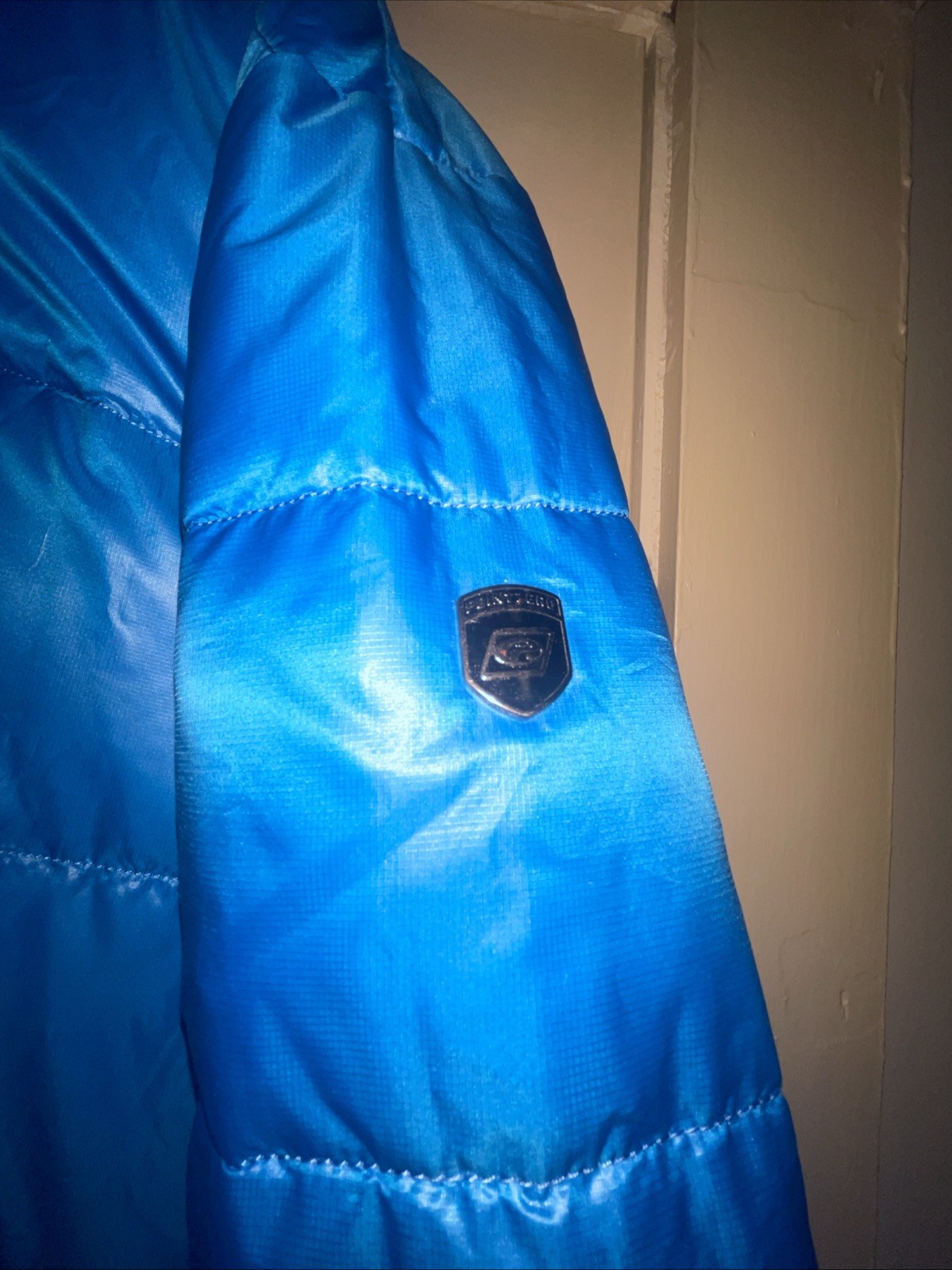 Point Zero Reversible Down Puffer Jacket Blue! Si… - image 3