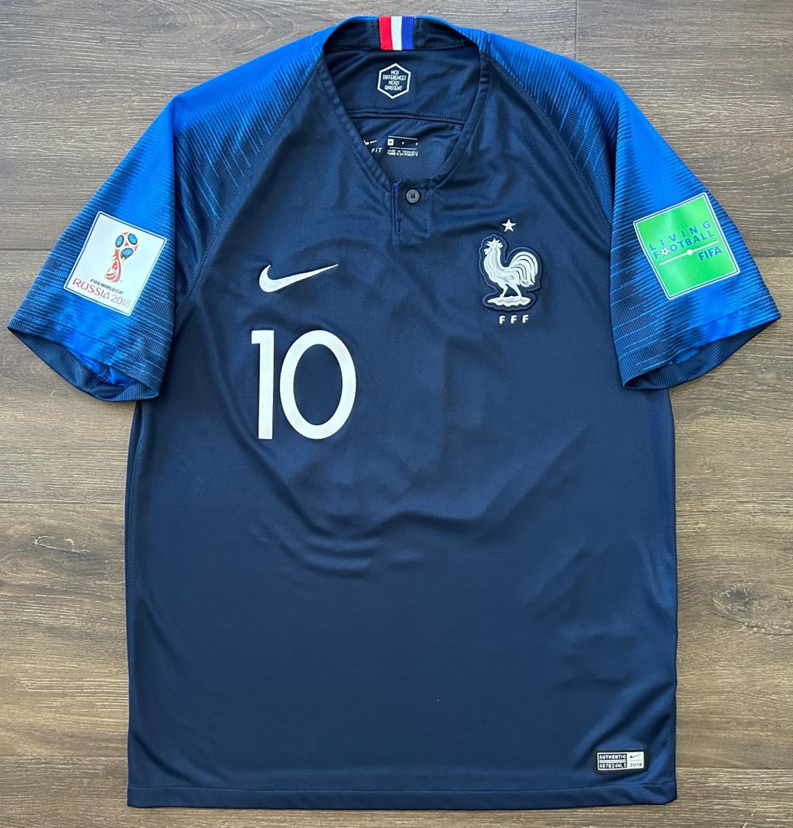 一度着用 フランス代表 MBAPPE 10番 2018 FIFAワールドカップ