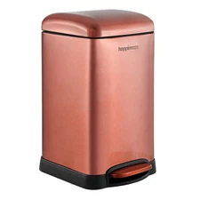 HPM1012D Betty Retro Mini 3.2-Gallon Step-Open Trash Can with Soft-Close Lid,...