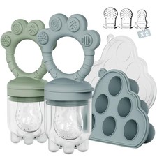 2 Pack Baby Fruit Feeder  Breastmilk Popsicle Molds  Baby Teethers  Perfect fo...