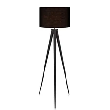 Versanora Romanza Modern LED Tripod Floor Lamp Tall Standing Light with Drum ...