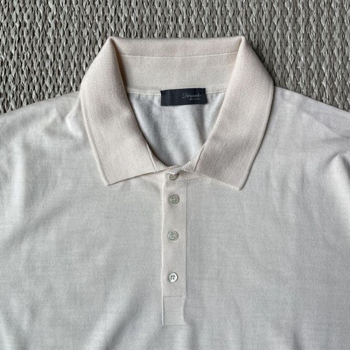 Drumohr Modern 30 gauge merino wool polo knit size 50 - Picture 2 of 2