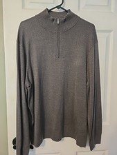 Dockers Men's Pullover Knit Sweater Long Sleeve Gray Size XL