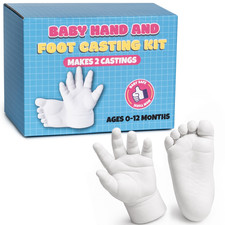 Baby Hand and Foot Casting Kit 2 Pack , Newborn Hands and Feet Mold Kit  Gift f