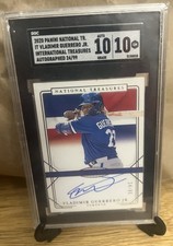 2020 Panini National Treasures Vladimir Guerrero Jr. /99 Sgc 10/10 Auto Pop 1