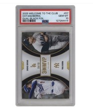 2025 Topps Ohtani Berra /10 PSA 10 Welcome to the Club Dual Black Foil Dodgers 