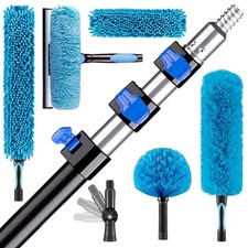 20FT High Reach Duster Cleaning Kit with 5-12 FTExtension Pole Ceiling Fan