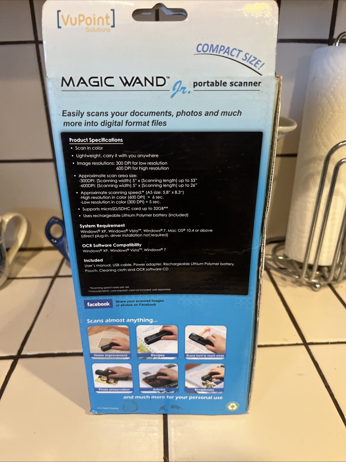 VuPoint Solutions Magic Wand Jr. Portable Scanner PDS-ST510-VP New In Box