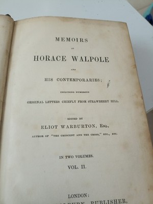 seltene Bücher Horace Walpole Memoirs And His Contemporaries Edited Eliot Warburton 