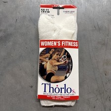 Women s Fitness Thorlos Crew Socks AX-11 USA 1999 Vintage 6.5-10 Acrylic Nylon