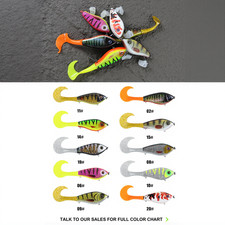 Esca Artificiale 10cm 72g con Doppio Gancio per Alti e Movimento Flessibile Coda