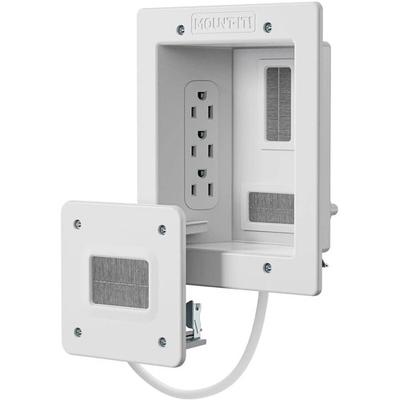 #ad #ad Mount It MI 7284 In Wall TV Cable Concealer with Recessed Power 2 Piece Kit $79.00