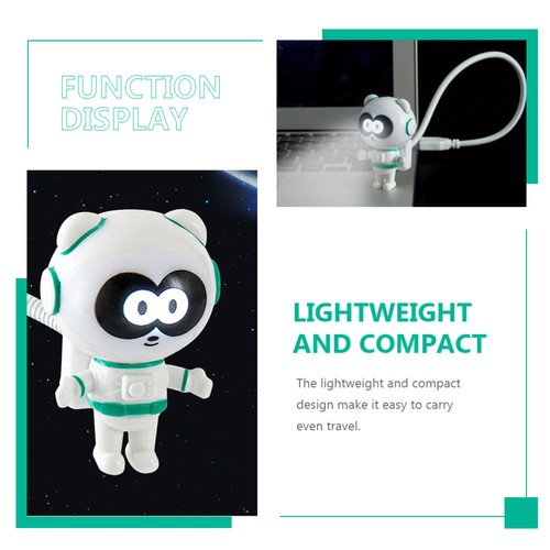 Astronaut USB -Nachtlicht Kind Astronauten-Schreibtischlampe -Leslicht - Photo 7/12