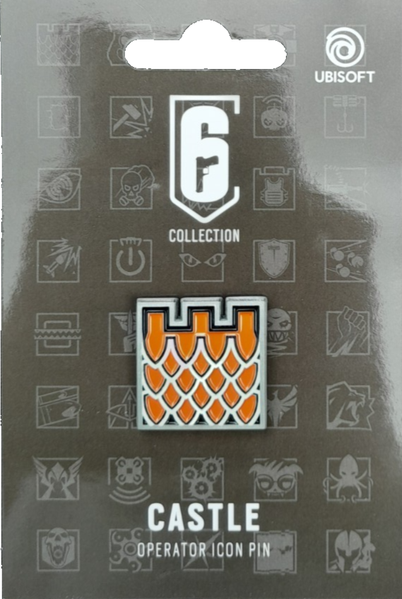 TOM CLANCY RAINBOW 6 SIX SIEGE CASTLE OPERATOR ICON PIN BADGE UBISOFT R6 NEW!