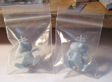 2 VTG 1950  s Nabisco Shredded Wheat Spoonman SPOON SIZE Spoon Sitter Space Alien