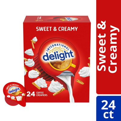 International Delight Sweet & Creamy Coffee Creamer Singles, 0.44 fl oz, 24 Coun