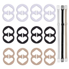 Bra Strap Clips, Racerback Converter, Strap Holders for Slip Cleavage Control
