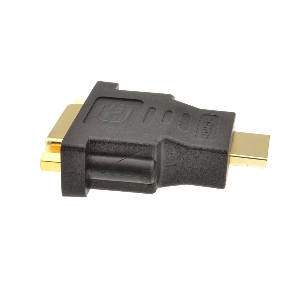 DVI-D Buchse 24+1 Buchse auf HDMI Stecker Display Adapter Konverter GOLD [001630] - Bild 3 von 4