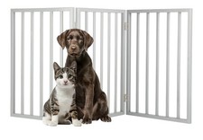 Folding Dog Gate Panel Expandable Pet Barrier for Stairs and Doorways 60 x 28