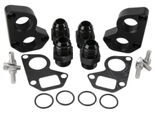 NEW BILLET SPECIALTIES LS REMOTE WATER PUMP ADAPTERS,BLACK