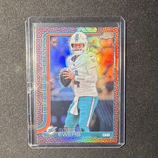Topps Chrome 2025 Quinn Ewers Rookie pigskin sp #316 Miami Dolphins Football