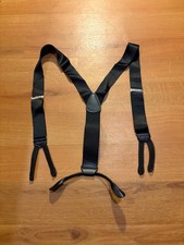 Trafalgar Suspenders Button Braces Black