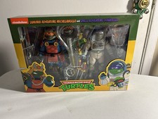 NECA TMNT Samurai Michelangelo & Space Adventure Donatello Set New Sealed