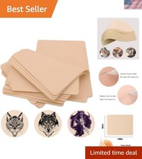 Blank Tattoo Skin Practice - 5Pieces Tattoo Practice Skin Soft Silicone Doubl...