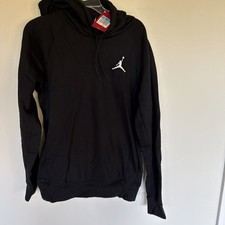NWT Nike Air Jordan Jumpman Sport Black Fleece Hoodie Men  s Sz M 823066