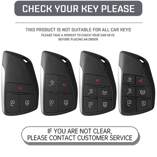 Remote Key Fob Cover Case With Strap for 202124 Chevy Suburban Silverado Tahoe - Bild 2 von 15