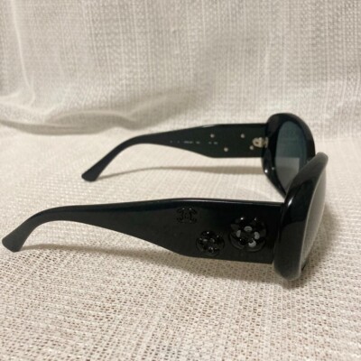 CHANEL 5113 Black Sunglasses Camellia Flower Design with Coco Mark