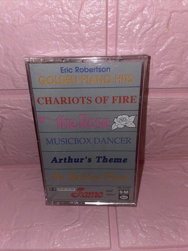 Vtg 1988 Eric Robertson Golden Piano Hits Cassette Tape Arthur, Fame Rare Sealed - Picture 7 of 7