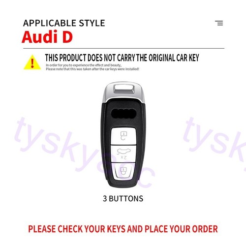 Key Fob Case House Protecr Bag Cover For Audi S6 S7 S8 Q7 Q8 A6 A7 A8 e-tron - Picture 2 of 10