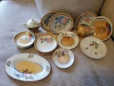 Porcelain Lusterware Childrens Tea Set Mixed Lot Japan floral Tulip Rose 21 pcs
