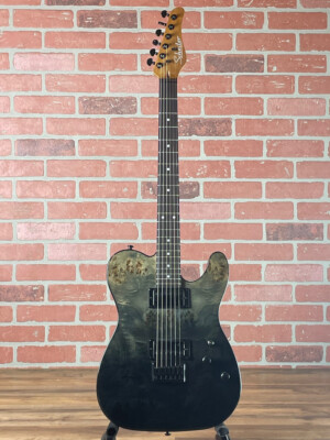 Schecter PT Standard Electric Guitar - Black Fade Burst Burl
