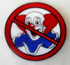 No Bozos!  Patch No Clowns Van Halen Eddie Van Halen Sew on Embroidered Patch