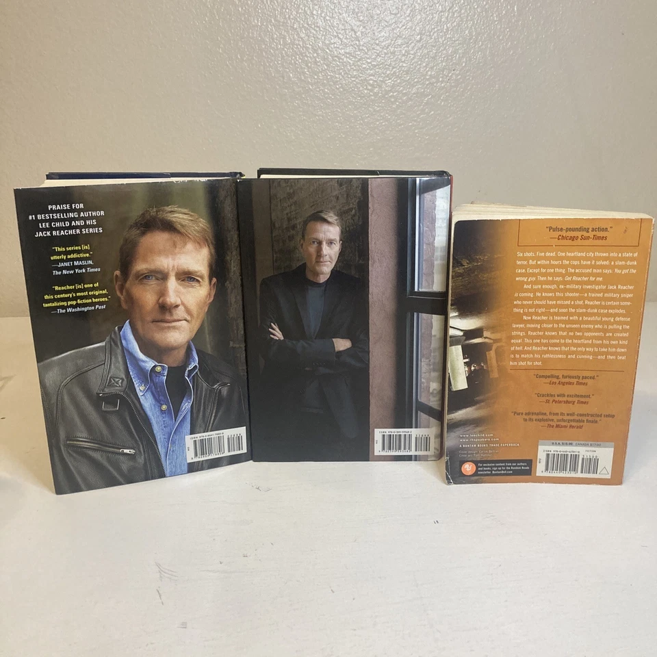 Lot Of 3 Jack Reacher Books By Lee Child: Night School, The Midnight Line, One S Foto 2 de 4