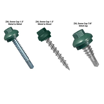 Long Life Metal Roofing Screws ZXL Dome Cap Screws with EPDM Washer Free Hex Bit